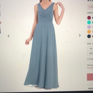 Azazie Nala Dusty Blue Bridesmaids dress
